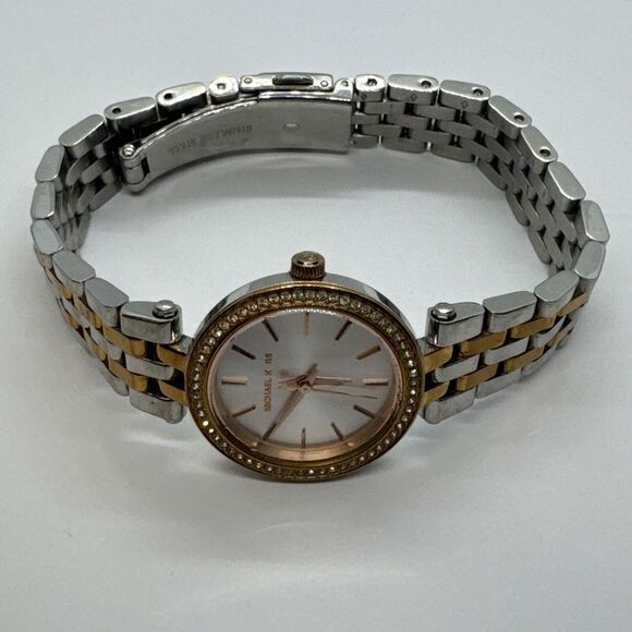 Michael Kors Petite Darci MK3298 Women Two Tone Analog Dial Quartz Watch JNA299 - Picture 6 of 11